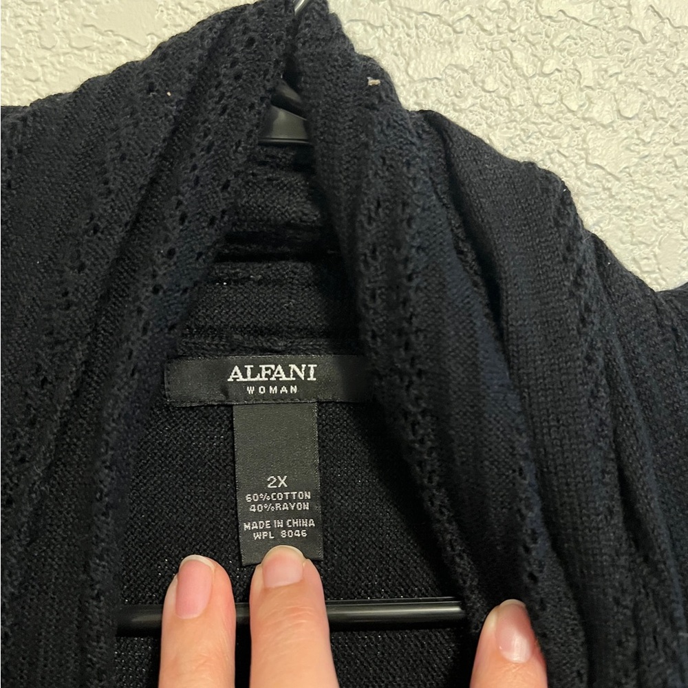 Alfani Black Cardigan Sweater